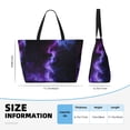 thumbnail image 4 of Easygdp Purple And Blue Nebula Bolsa de Viaje de Playa de Gran Capacidad, Bolsa Tote Perfecta para la Playa, Escapadas de Fin de Semana y Viajes, 4 of 7
