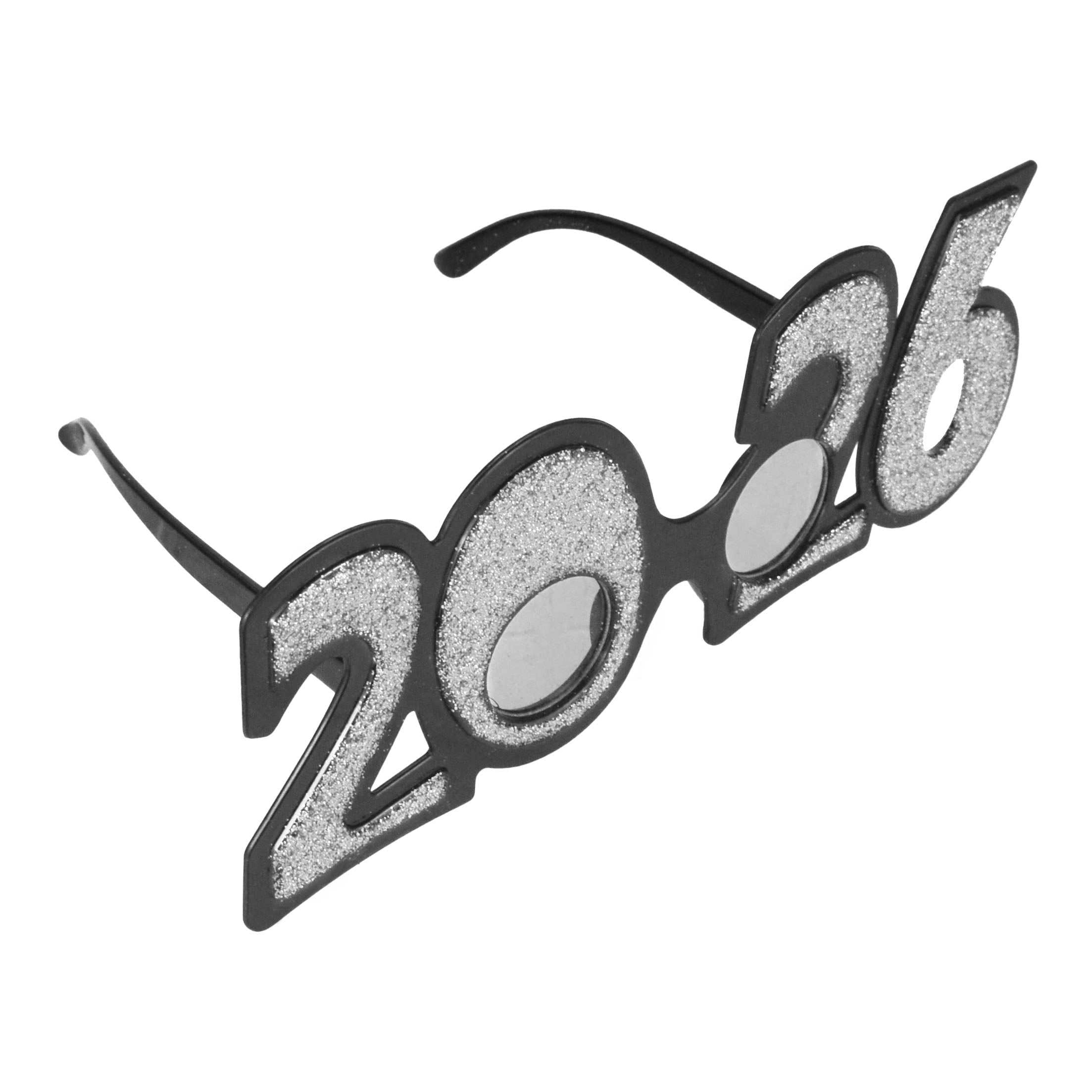 New Year Plastic Glasses Silver, 1 Piece, Festive Decorations, Way to Celebrate Style, Adult