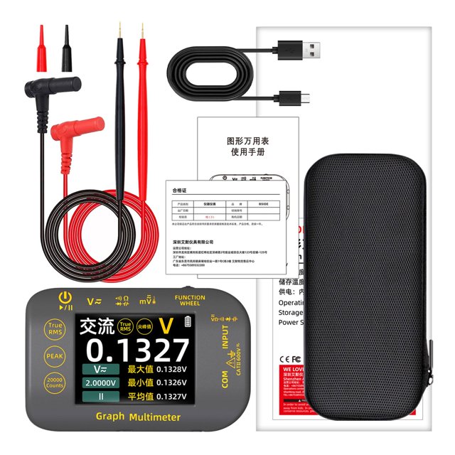 GUOOL Digital Multimeter with Case for Automotive Repair Engineers Troubleshooting Digital Display