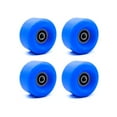thumbnail image 2 of 4 Pieces Skate Wheel Replacement Modified Accessories Universal Roller Skates Thick Inline Roller Skates Wheels with Bearings Skating Sport Accessory Blue, 2 of 9