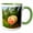 Green/White, variant on 3drose, Usa, Washington, Lake Chelan. Spring Barrel, Winery - Us48 Rdu0470 - Richard Duval, 11oz Two-tone Yellow Mug