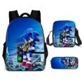 thumbnail image 1 of Sonic Schoolbag Three-piece Set For Primary School Students, Cartoon Backpack For Teenagers-week, 1 of 4