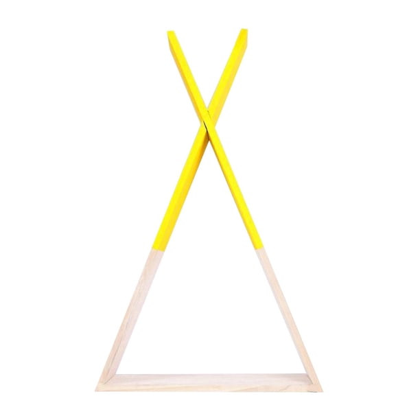 Estantes de Pared Triangulares Flotantes de para , Estantes Triangulares de Almacenamiento para Libros para , Niños, Habitación de amarillo BLESIY estantería de almacenamiento triangular