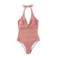 thumbnail image 5 of Antinous Ladies Solid Swim Off-Shoulder Back Chest Padding Modest Apparel, 5 of 5