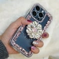 thumbnail image 6 of for iPhone 13-15 Bling Glitter Case,3D Cute Diamond Women Girls Cover Luxury Shiny Sparkle Crystal Rhinestone Gems Bumper Clear Protective Phone Case with Ring Holder Stand,Colorful AB, 6 of 6