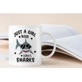 thumbnail image 3 of Shark Mug, Sharks Cup, Shark Gifts for SharkLovers, Funny Sharks Mugs Tea Cups Gifts for SharkLovers Women Girls, Just a Girl Who Loves Sharks Coffee Mugs Cups Ceramic 11oz, 3 of 3