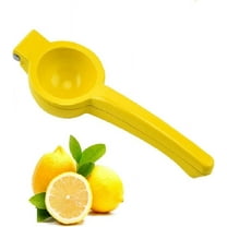Lemon Squeezer, Handheld Squeezer Press, Aluminum Citrus Presser Juicer for Lemons Lime Fruits, 20 x 6 x 4cm, Yellow