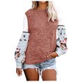 thumbnail image 1 of Blusa de manga larga a la moda para mujer, blusas con mangas con cuello redondo, camisa con estampado de gasa Fridja hj2000, 1 of 9