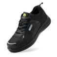 thumbnail image 1 of FitVille-zapatos de trabajo Extra anchos para hombre, zapatillas informales antideslizantes con punta resistente, transpirables para pies hinchados, soporte para ARCO, alivio del dolor, 1 of 5