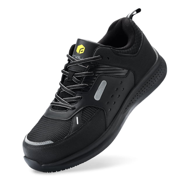 FitVille-zapatos de trabajo Extra anchos para hombre, zapatillas informales antideslizantes con punta resistente, transpirables para pies hinchados, soporte para ARCO, alivio del dolor