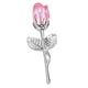 thumbnail image 3 of Adorno de rosa de cristal para el Día de la Madre, regalo de aniversario para esposa, mamá y hermana. Plata Rosa, 3 of 9