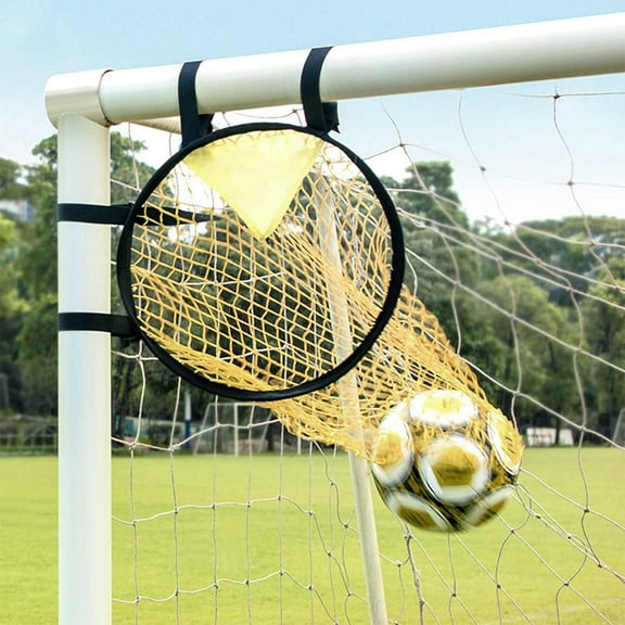 UPOUART Foldable Yellow Football Training Net with Nylon for Indoor and Practice Sessions