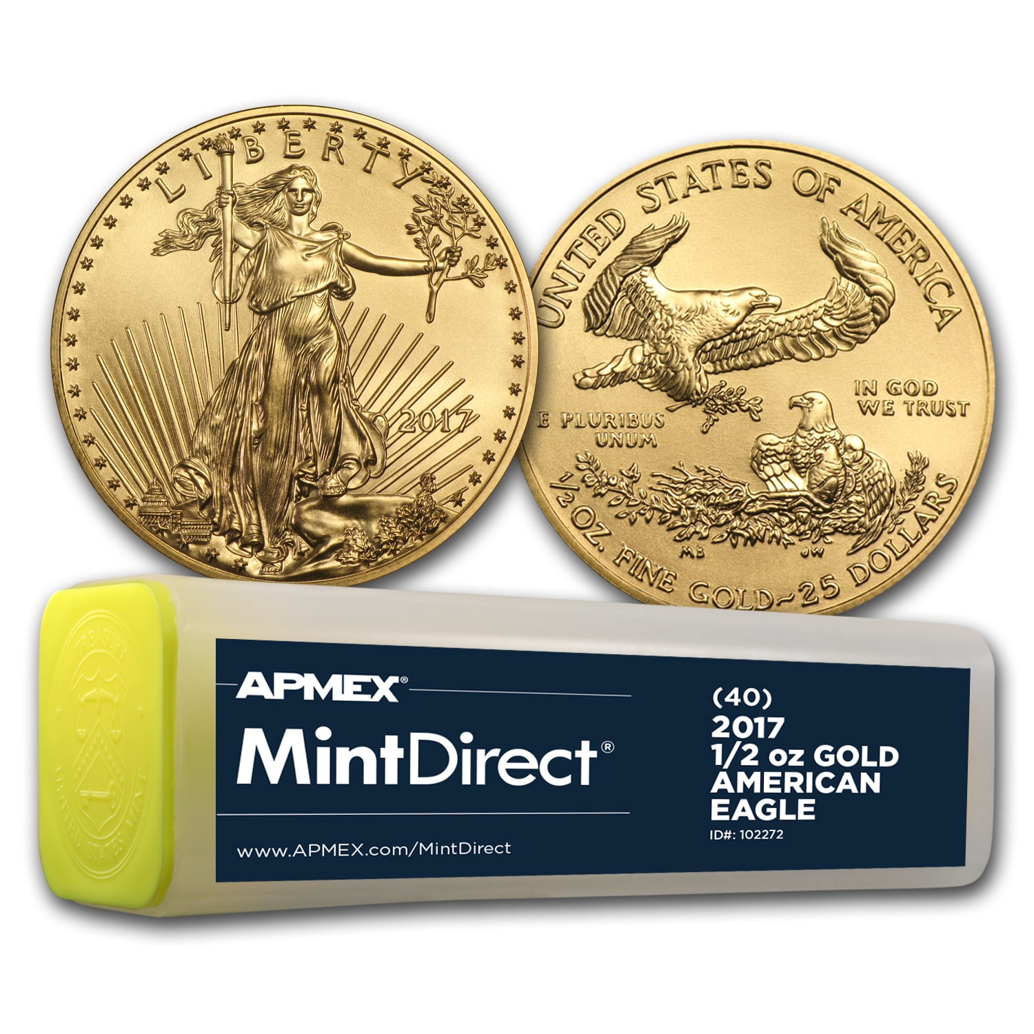 U.S. Mint 2017 1/2 oz American Gold Eagle Coin (40Coin MintDirect
