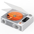 thumbnail image 1 of Leapwell CD Player Portable Bluetooth Desktop CD Players for Home with Speakers Rechargeable Small Retro CD Player with LCD Screen Optical USB White, 1 of 7