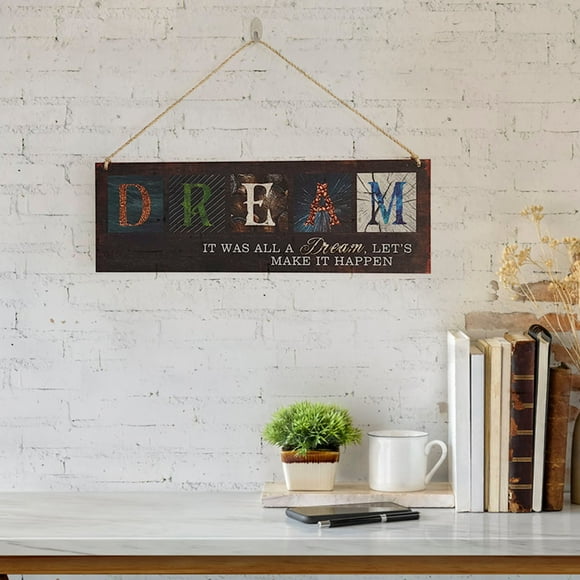 Xihbxyly Ventas Compras En Línea Etiqueta Colgante de Madera para Decoración de Pared Del Hogar.