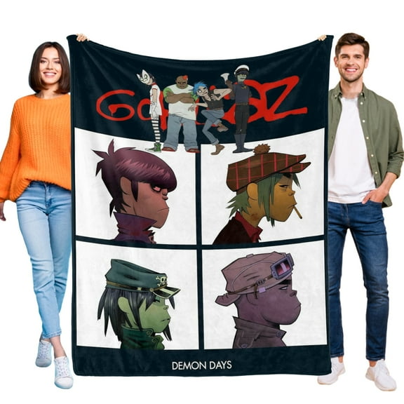 Throw Blanket for Gorillaz Bed Couch Soft Warm Flannel Blanket for Kids Boys Girls Gifts Home Decor 30x40 Inch
