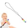 thumbnail image 1 of Collier pour Bébé, Pendentif Sensoriel à Mâcher en Silicone pour Garçons et Filles, 1 of 8