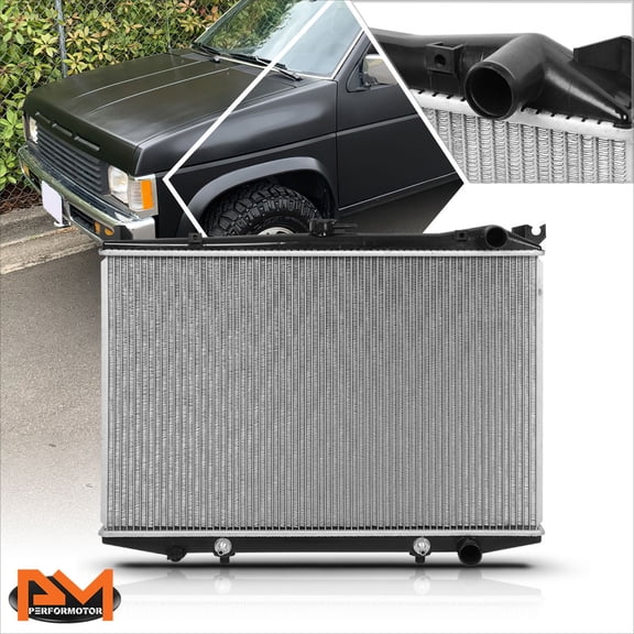 PM PERFORMOTOR for 86-97 Nissan D21/Pickup/Pathfinder 1-Row OE Style Aluminum Radiator DPI-145