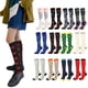 thumbnail image 5 of Calcetines de compresión Qarigey hasta la rodilla deportivos unisex para correr ciclismo Colorido Cuadros S/M, 5 of 6