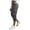 Dark Gray2, variant on Lzobxe Fashion Plus Size Capris for Women Casual Color Elastic Loose Pants Straight Wide Leg Trousers with Pocket Cropped Pants for Women,Sizes S-2XL