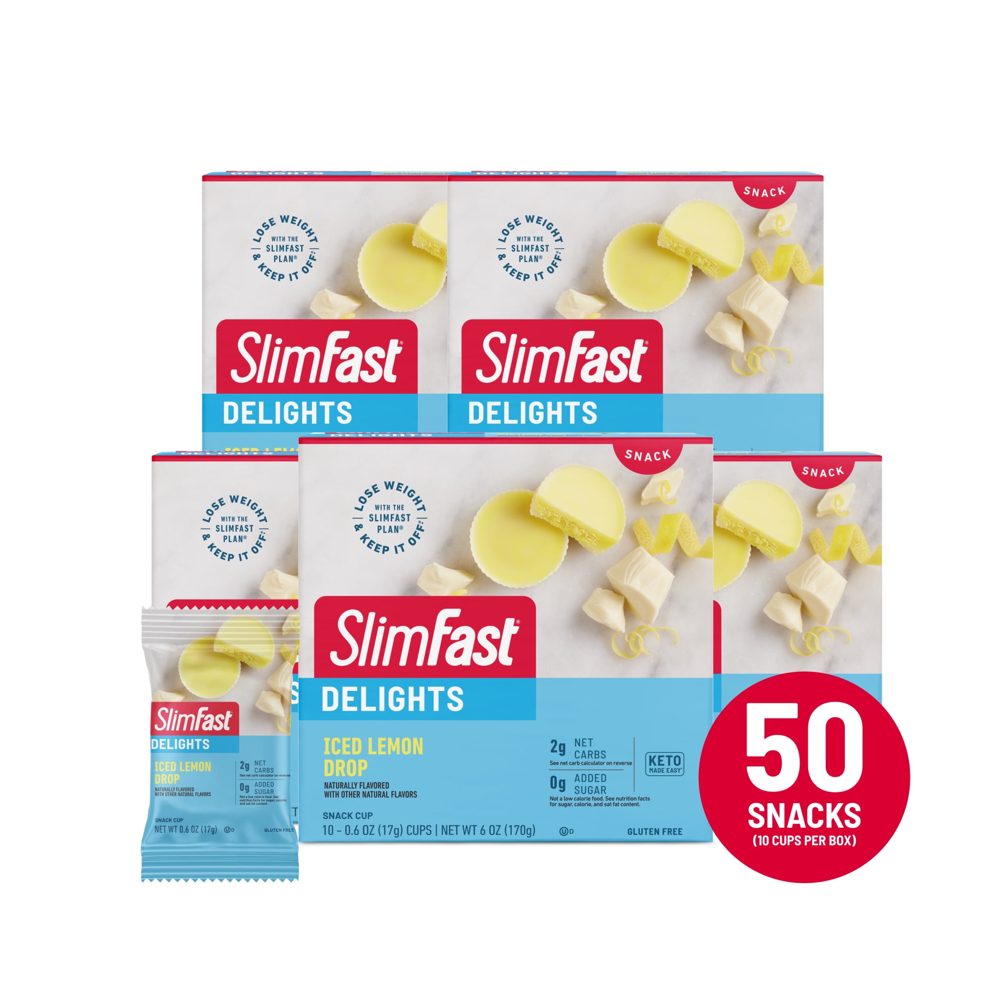 Slimfast Delights Iced Lemon Drop Snack Cup 10 Ct