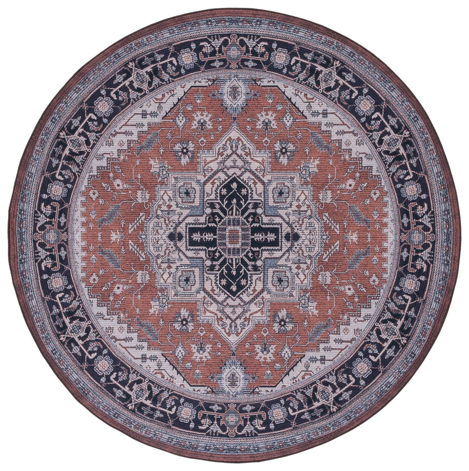 SAFAVIEH Tucson Drew Traditional Machine Washable Area