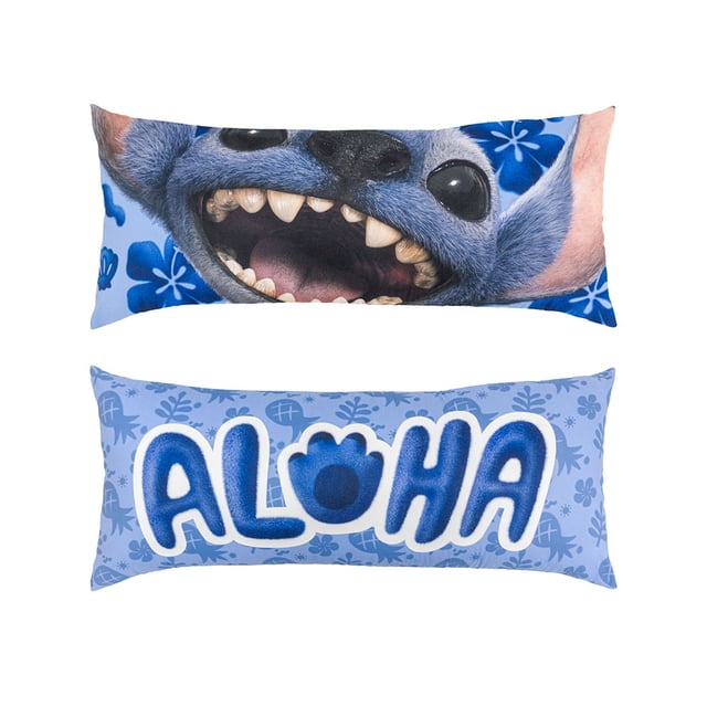 Almohada Providencia Súper Jumbo Stitch Aloha Azul