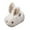 White, variant on Kids Cute Slippers Fashion Cute Autumn and Winter Girls Slippers Flat Bottom Soft Warm and Comfortable Solid Color Cute Rabbit Shape Shoes(White,2-2.5 Years)