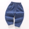 thumbnail image 2 of Glisme Toddler Boys Jeans Carrot Leg Denim Pants Lightweight Breathable Fall Casual Boys Baggy Trousers Size 3-4 Y, 2 of 6