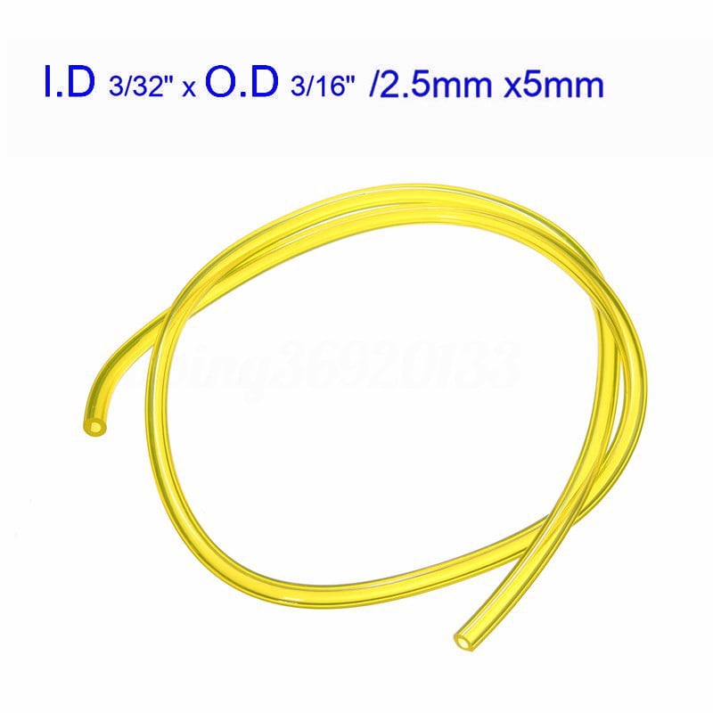 Details about   Petrol Fuel Gas Yellow Line Pipe Hose For Trimmer Chainsaw Saw Blower 