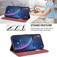 thumbnail image 3 of Wallet Case for Google Pixel 10 Pro 5G RFID Blocking Flip Cover with Card Slots & Kickstand Red, 3 of 7