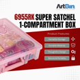 thumbnail image 3 of Super Satchel -Compartment Box- Plastic Art and Craft Supply Storage Container AB unit, 3 of 9