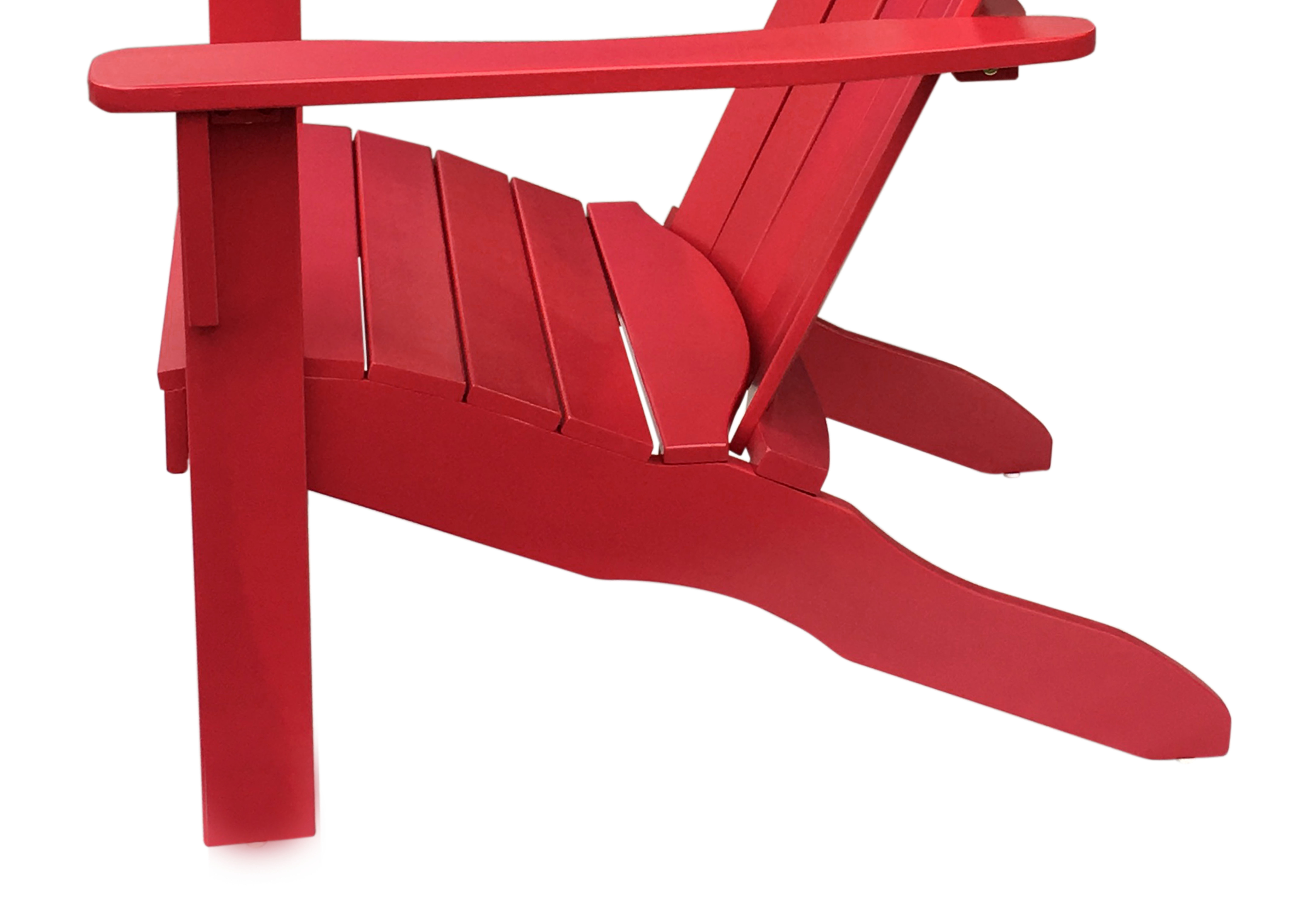 Mainstays Wood Outdoor Adirondack Chair, Red Color - image 5 of 8