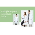thumbnail image 3 of Toptie Unisex Lab Coat Doctor Nurse Uniform Workwear-White-L, 3 of 6