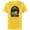 Yellow, variant on Star Wars Yoda “My Birthday It Is, Party I Must” Distressed - Short Sleeve Cotton T-Shirt for Adults - Customized-Black