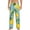 Black, variant on Lemon Print Pajama Pants for Men,Men’s Pajama Bottoms,Mens PJ Pants with Pockets & Button Fly-Large
