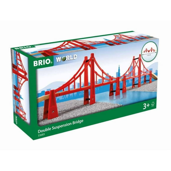 Puente colgante doble Toy Train Accessory Brio World 33683