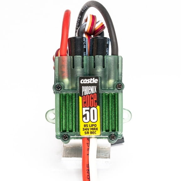 Castle Creations Phoenix Edge 50-Amp 34V ESC w/5 Amp BEC CSE010010200 Speed Controls Aircraft