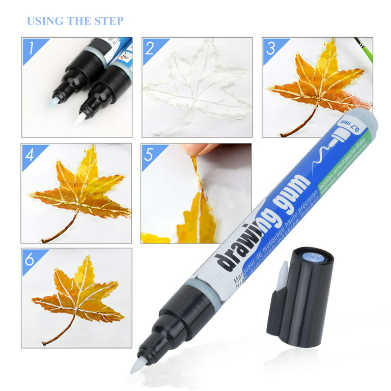 Drawing Gum, White Liquid Pen Art Supplies Plastic Material For
