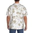 thumbnail image 5 of Disketp Men's Hawaiian Vintage Stylized White Color Print Shirts Button Down Holiday Beach Shirts-3X-Large, 5 of 7