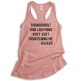 thumbnail image 1 of Thunderbolt And Lightning Very Frightening Me - Galileo Tank Top, Ladies Racerback Tank, Funny Lyric Tank, Desert Pink, X-Large, 1 of 3