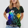 thumbnail image 4 of Adventure Time Unisex Short Sleeve T Shirt Daily Novelty 3D Printed T-Shirts Soft Comfortable Tee Shirt Top For Men And Women, 4 of 7