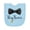 AE-Light Blue, variant on Inktastic Ring Bearer Black Bow Tie and Gold Wedding Ring Newborn Bib
