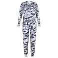 thumbnail image 3 of Pantalones de manga larga estampados sueltos de moda para mujer, traje informal de dos piezas Wmkox8yi bvn2479, 3 of 7