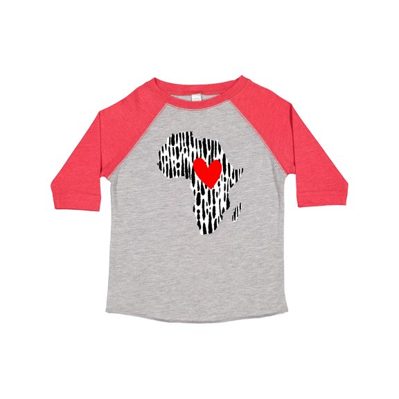 Inktastic Black History Month Ink Print African Heart Boys or Girls Toddler T-Shirt