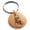 Rose, variant on Stainless Steel Scarfed Snowman Engraved Small Medallion Circle Charm Keychain Keyring