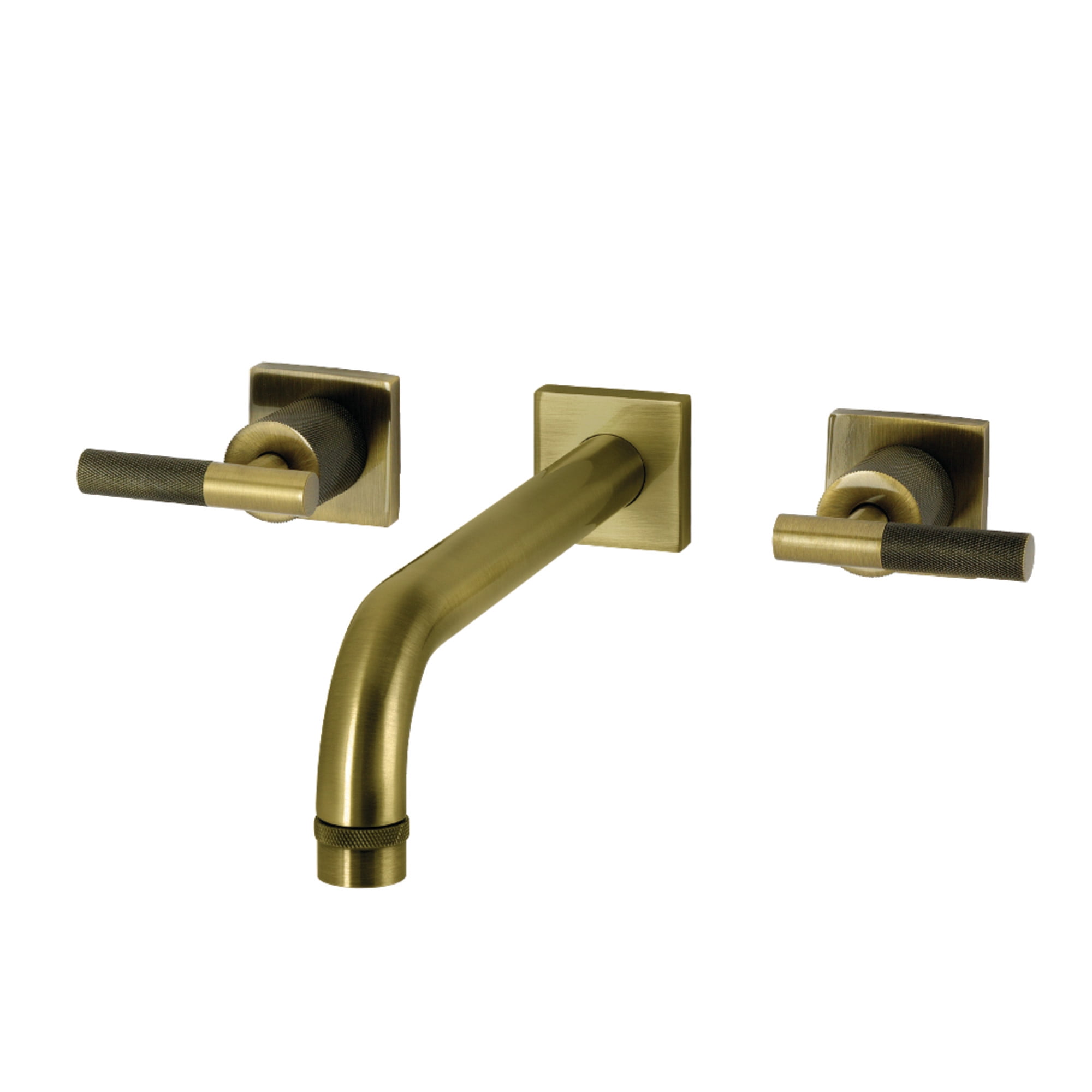 Kingston Brass Wall Mount Roman Tub Faucet – Polished Brass, 2-Handle