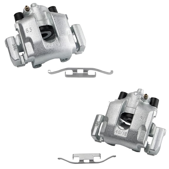 TRQ Rear Brake Caliper Set Compatible with 2000 BMW 323Ci 323i 2001-2003 325Ci 325i 325xi 1999-2000 328i