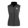 thumbnail image 2 of Women's Cutter & Buck Gray/Black Cleveland Browns Cascade Eco Fleece Full-Zip Vest, 2 of 3