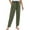 R197/Green, variant on Vividxx Women's Pants Womens Linen Straight Leg Pants Elastic Drawstring Casual Trousers With Pockets Summer Beach Pants Vacation Trousers